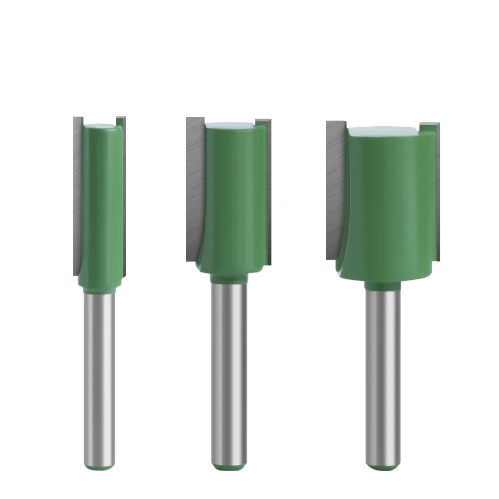 LAVIE 1 PC 1/4mm Shank ตรงบิตทังสเตนคาร์ไบด์ขลุ่ยคู่ Router Bits เครื่องตัดไม้เครื่องมือ C07-002