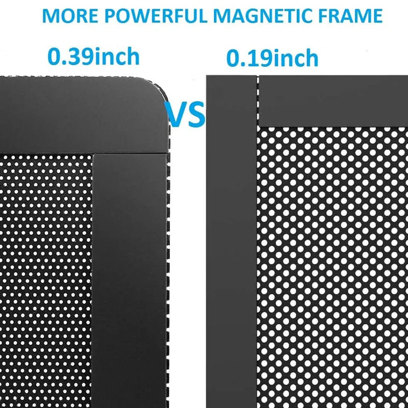 120x240 มม.120x120 มม.กรองฝุ่นตาข่ายกรอบแม่เหล็ก PVC PC คอมพิวเตอร์พัดลมฝุ่นตาข่าย Grills