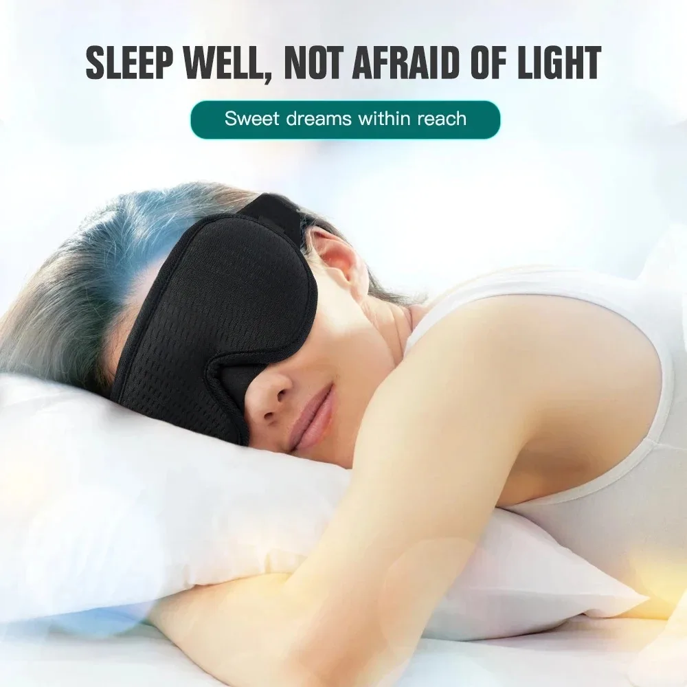 Sleeping Mask Block Out Light Sleep Mask For Eyes Soft Sleeping Aid Eye Mask for Travel Eyeshade Night Breathable Slaapmasker