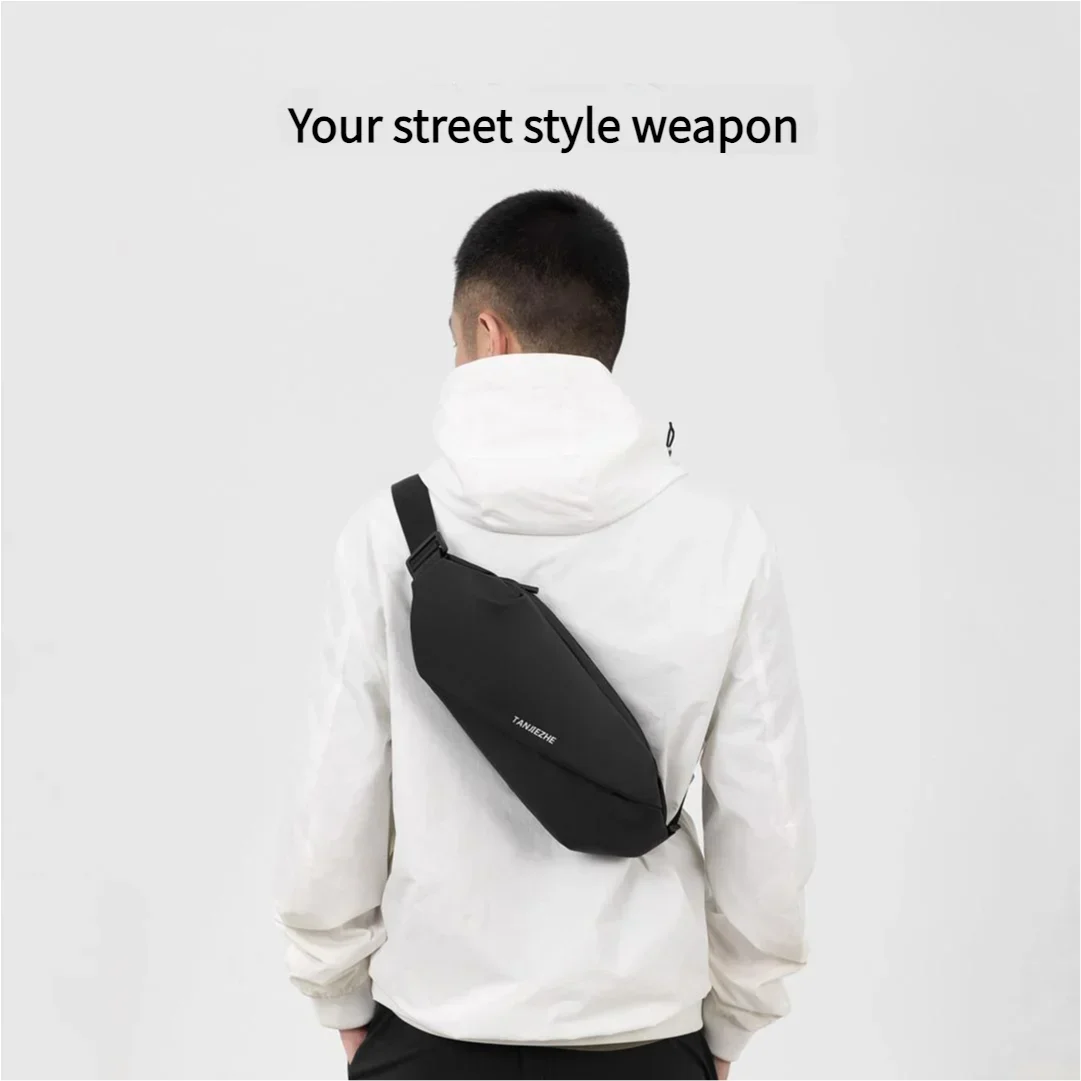 Hautfreundliche, verschleißfeste, minimalistisches Design, funktionelle winddichte Brusttasche/Hüfttasche
