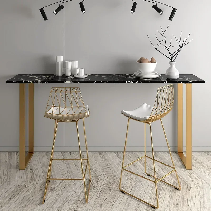 Mesa de café para el hogar, mostrador de Bar, desayuno, sala de estar moderna, balcón, mesas de Bar, cocina, Tavolo Da Bar nórdico, muebles Alto