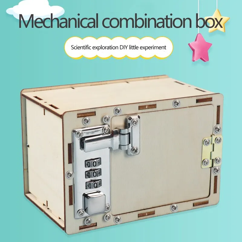 Caja de códigos manual para niños DIY, juguetes financieros de dinero para niños, juguetes de ciencia experimental