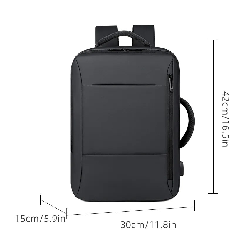 Männer große Kapazität Rucksack USB-Lade-Laptop-Bagpack wasserdicht Business-Reise-Rucksack Gepäck tasche mochila
