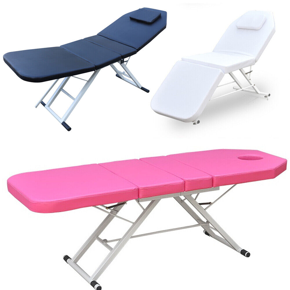 Silla de masaje con 3 pliegues, mesa con marco de aluminio para salón de belleza, Spa, tatuaje, cama, nuevo