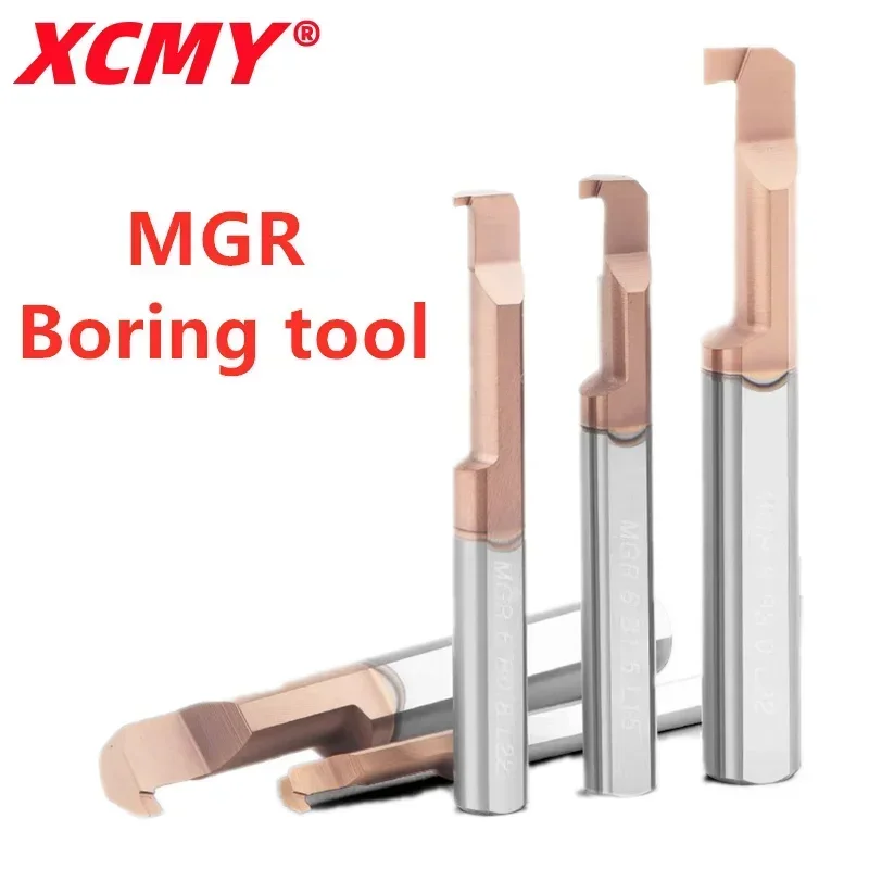 Herramienta de perforación MGR, cortador de ranurado en miniatura, herramientas internas de carburo Integral, barra de herramientas de torno de torneado de agujero pequeño súper sísmico CNC
