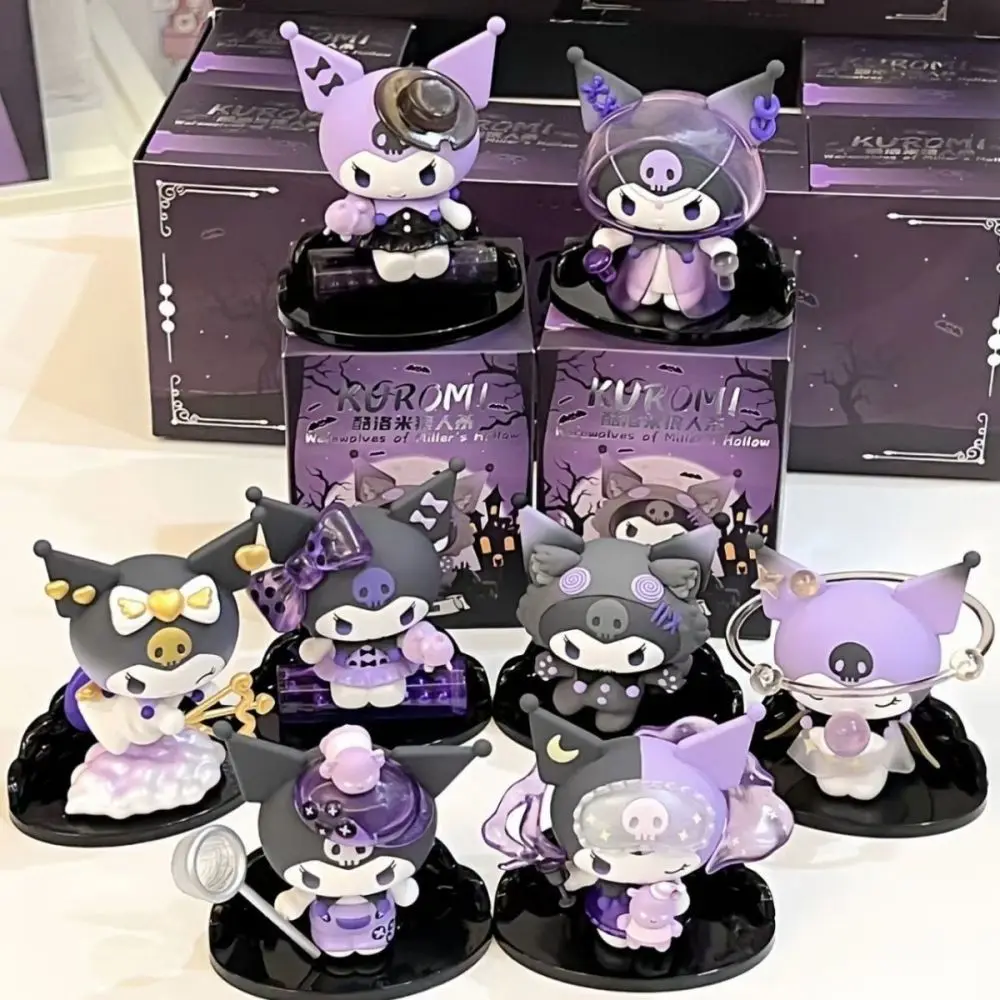 Sanrio Kuromi Blind Box Werwolf töten Serie Action figur Puppen Anime Figuren Überraschung tasche niedlichen Modell Fans Sammlung Spielzeug
