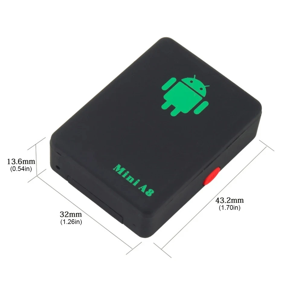 A8 Mini GPS Tracker รถการติดตามแบบเรียลไทม์ Anti-Lost กระเป๋าสตางค์ติดตาม Finder อุปกรณ์ GSM GPRS ออนไลน์เว็บไซต์ฟรี APP Accessor