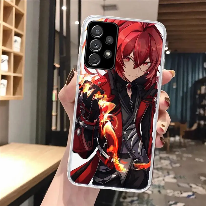 Casing Ponsel Genshin Impact Encer untuk Samsung Galaxy A56 A55 A54 A53 A16 A15 A14 A13 A36 A35 A34 A33 A26 A25 A24 A23 A05S A04S A03
