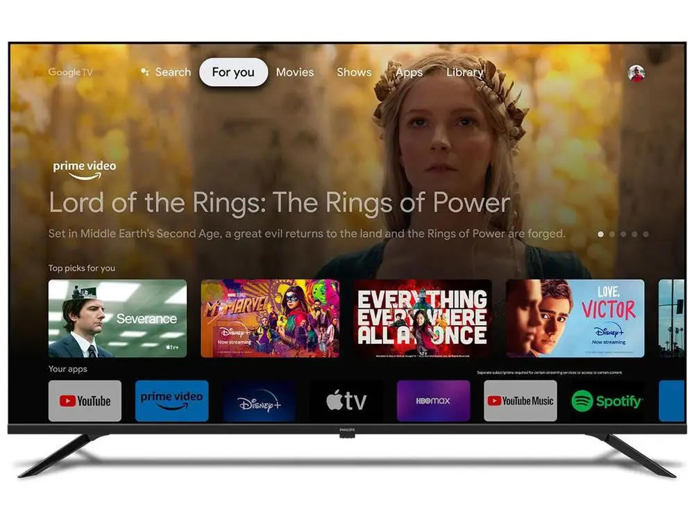 Smart TV 58" 4K UHD D-LED Philips Série 7019 58PUG7019/78 Wi-Fi Bluetooth Google Assistente 3 HDMI 2 USB