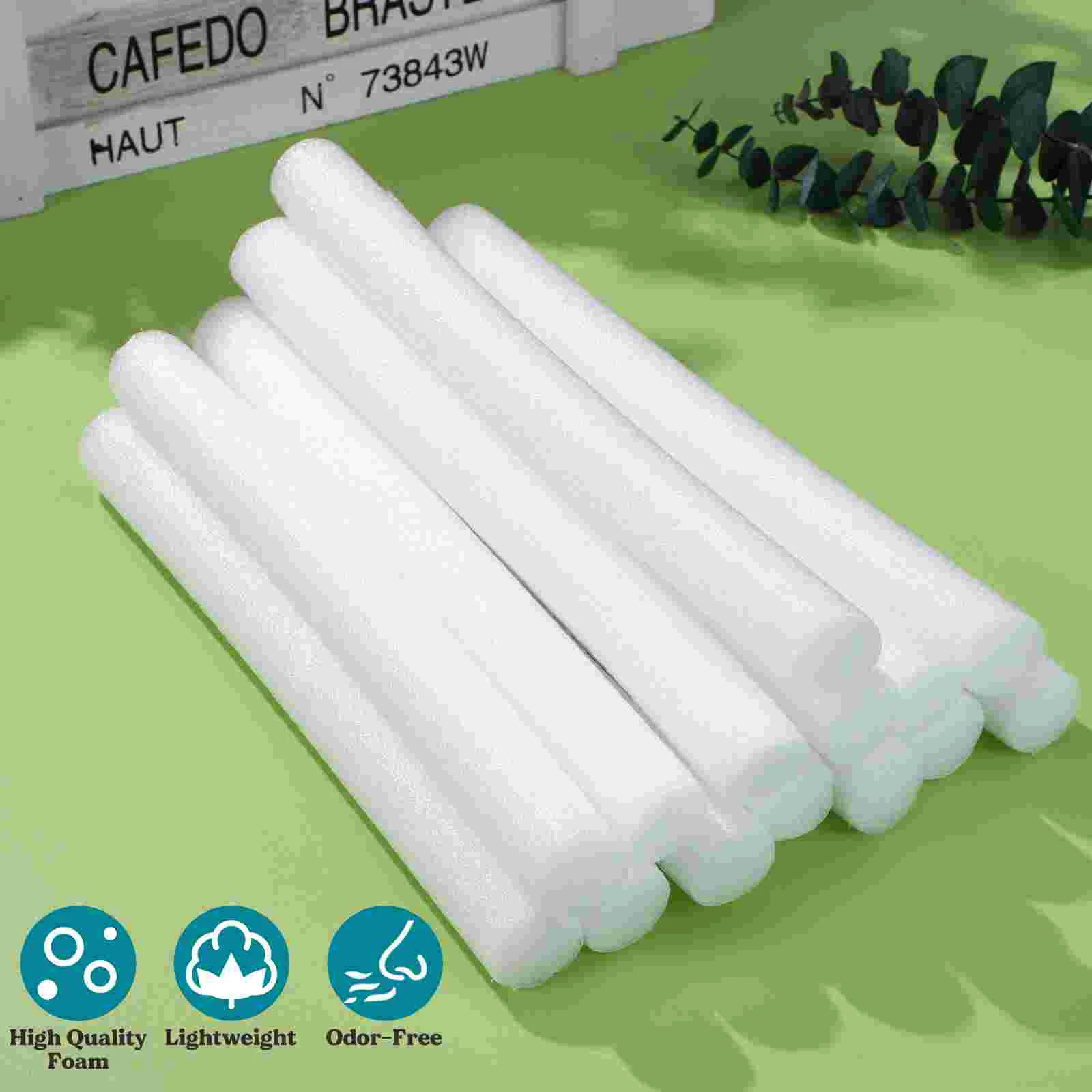 14 Pcs Sofa Fixing Bar White Foam Sticks Couch Cushion Filling Noodle Tuckers Foams for Cover Accessory Kit