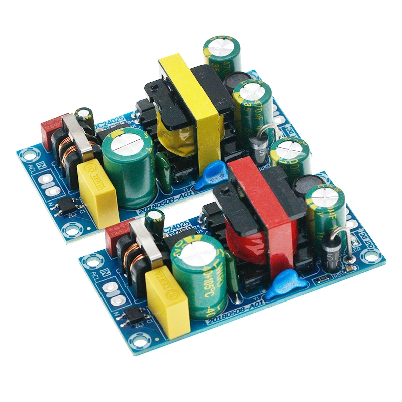 Módulo de fuente de alimentación conmutada AC-DC, circuito desnudo de 100-265V a 12V, 2A, 24W, 24V