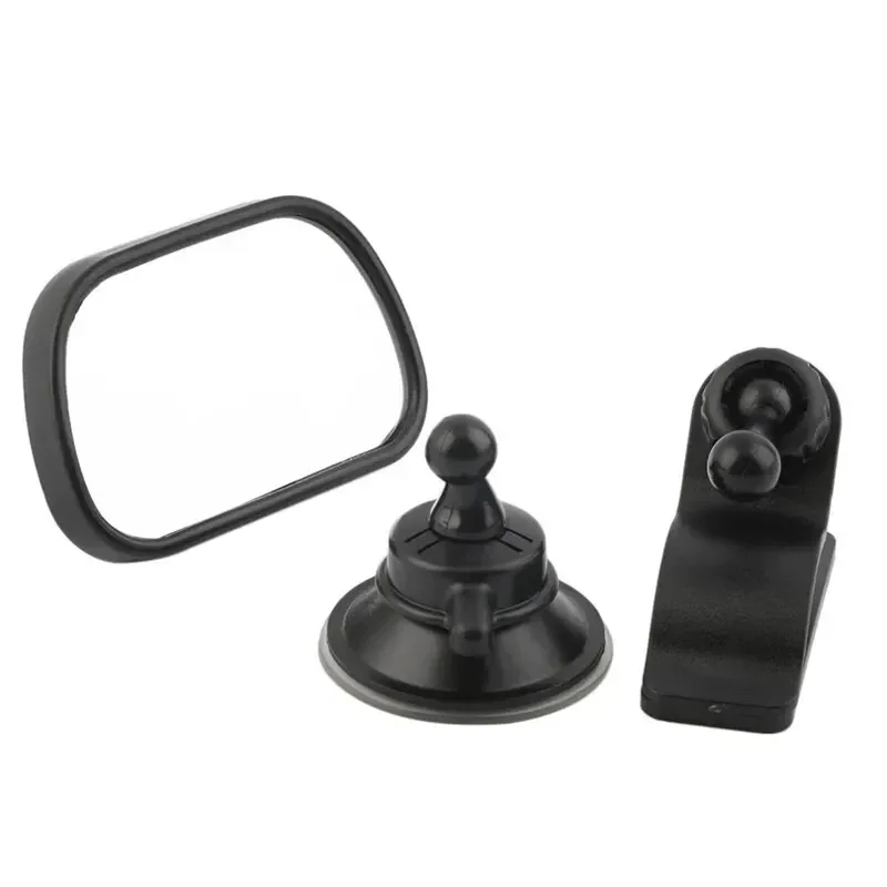 Mini assento de carro infantil traseiro, espelho convexo traseiro ajustável, monitor infantil, no carro, 2 em 1