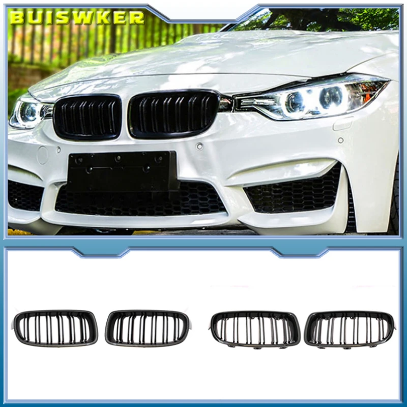 Wysokiej jakości kratka przednia ABS do BMW F30 F31 F35 2012-2018 320i 325i 328i Akcesoria samochodowe
