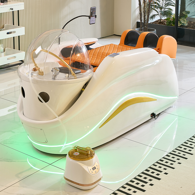 Moderne salon full body Elektrische massage haarwas bed hoofd spa shampoo bed