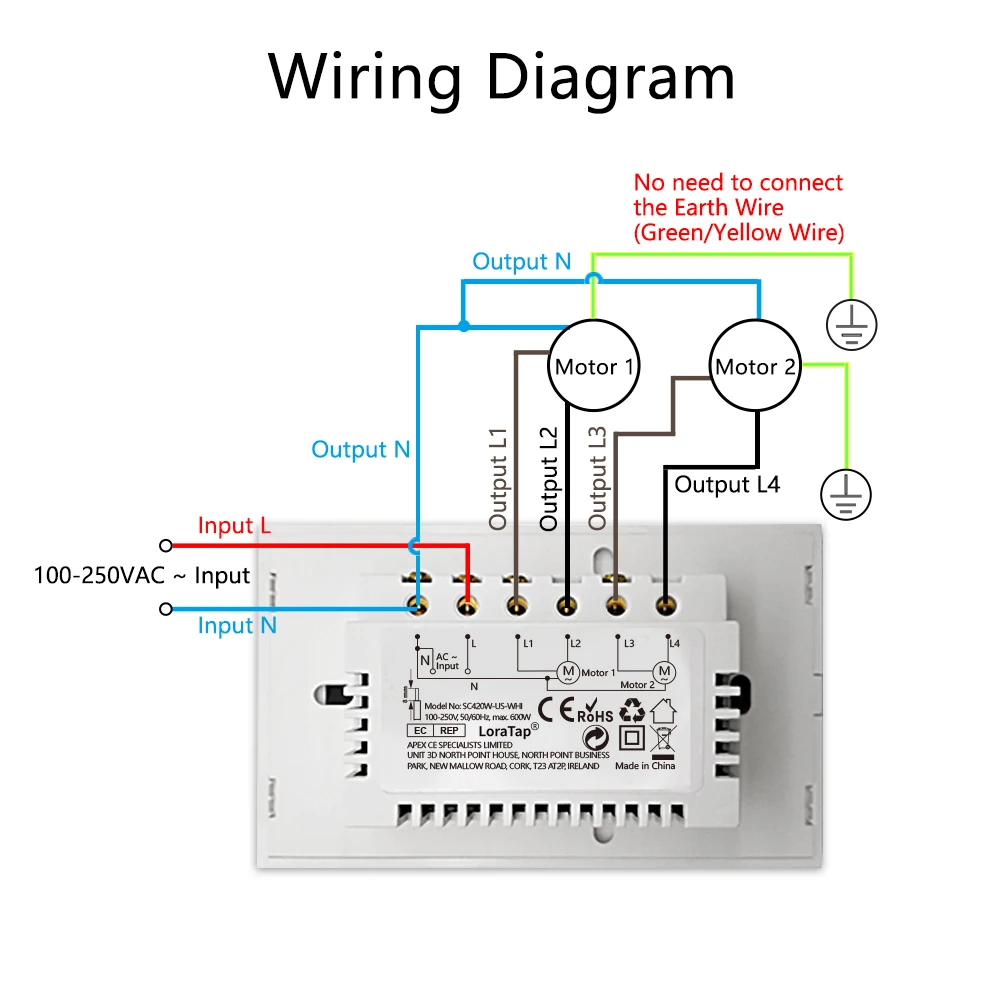 QCSMART WiFi Doppel Vorhang UNS Schalter Tuya Smart Leben Fernbedienung Jalousien Rollladen Prozent Timer Google Home Alexa