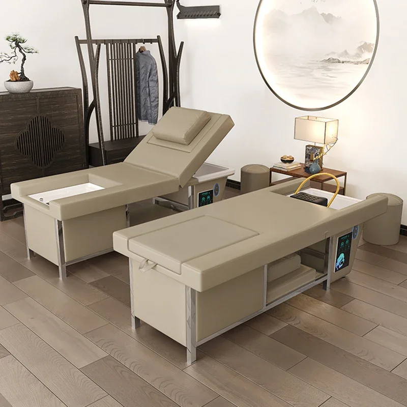 스파 헤어 베드 샴푸, 백워시, 미용실 대야 스탠드, 모바일 마사지 의자, 스타일링 헤드 스파 테이블, 워터 워시, Muebles Para 스파