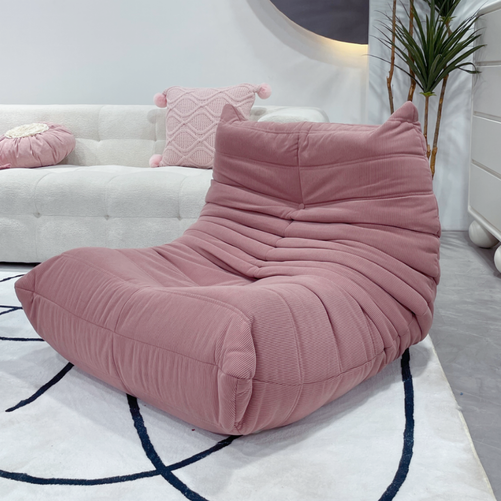 Funda de sofá de panaCaterpillar puede tumbarse y dormir en el balcón, sillón, sala de estar, dormitorio, sofá pequeño, sofá individual nórdico