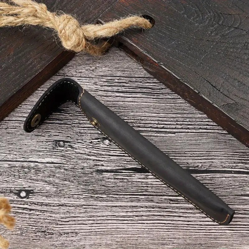 Ретро чехол для авторучки из натуральной кожи, сумка-карандаш ручной работы, чехол для ручки, канцелярские принадлежности, креативный защитный чехол, школьные принадлежности