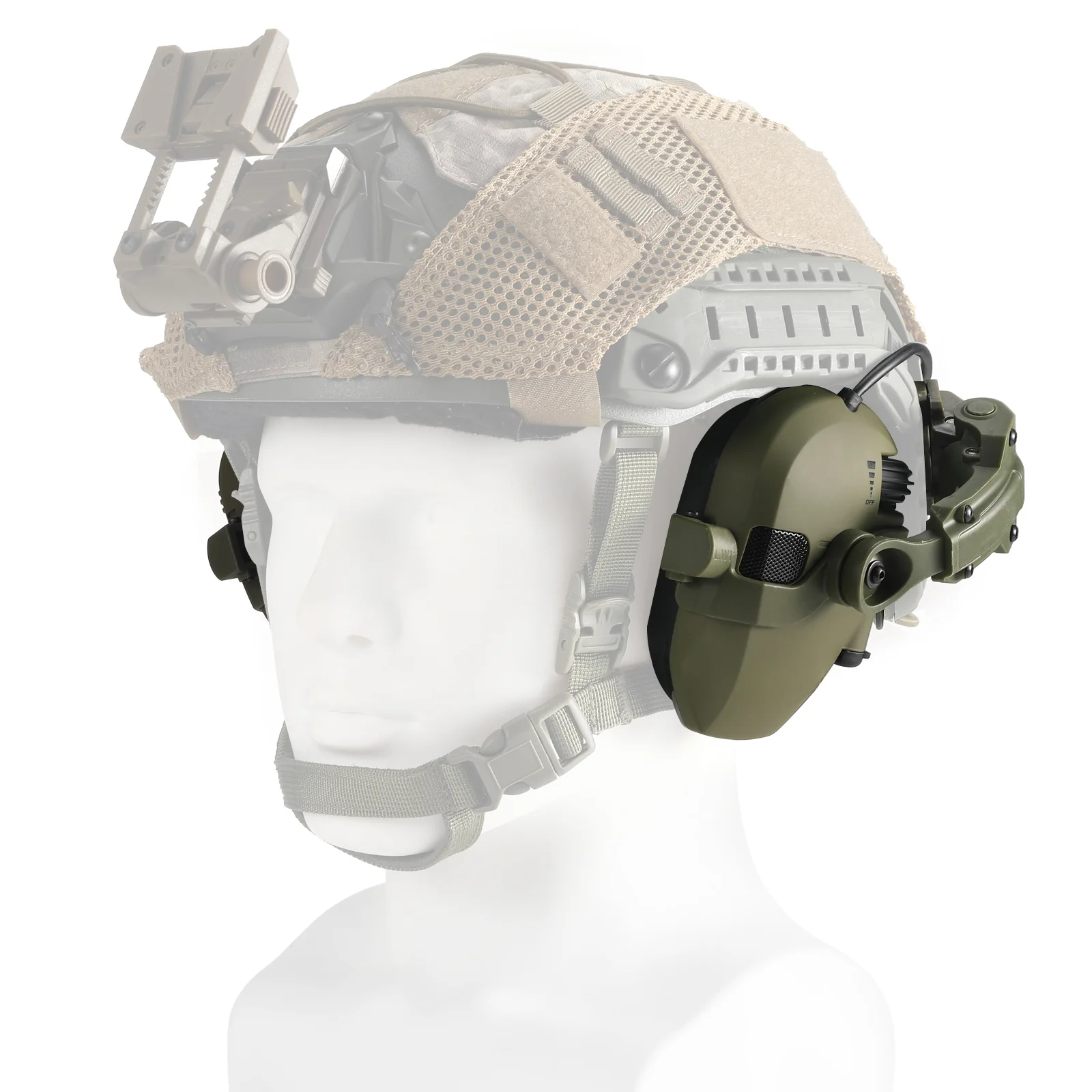 Army Shooting Earmuffs Tactical Airsoft Headset Electronic Hearing Protector Active Noise Reduction Hunting Headphone