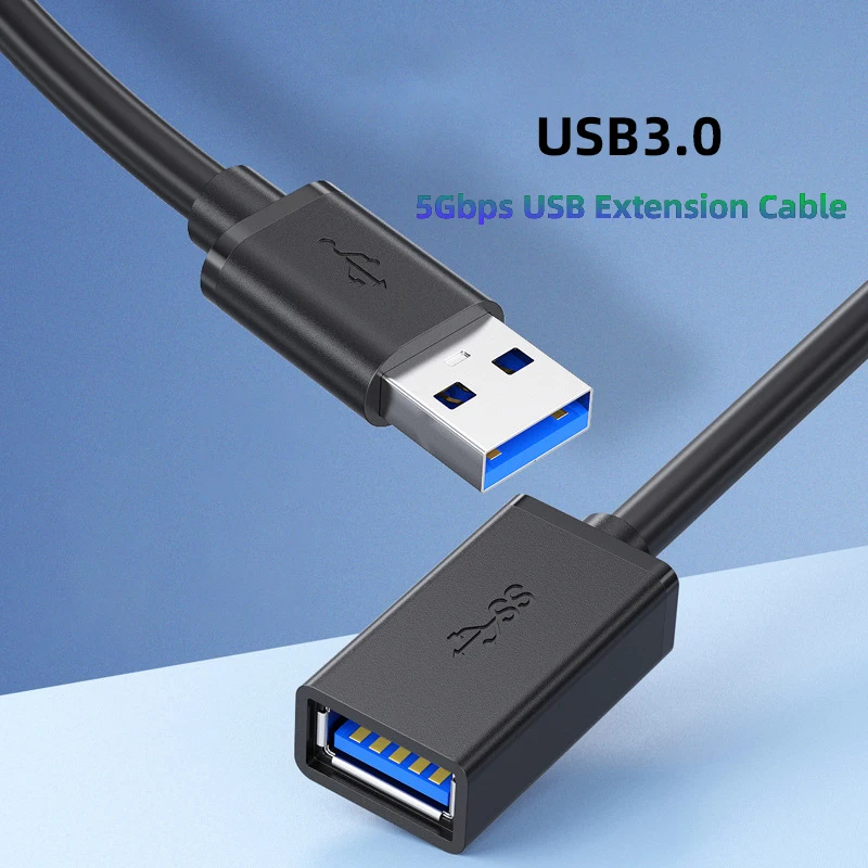 USB 3.0 Extension Cable Male to Female 5Gbps Data Cord USB3.0 Extender for PC PS3 Laptop to U Disk Smart TV USB Cable Extension