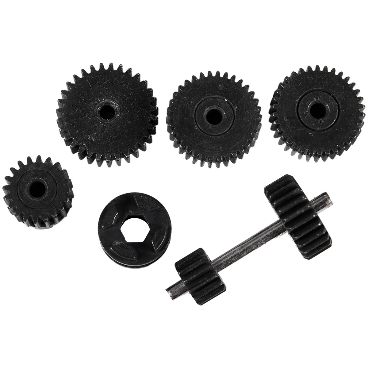 BAAU 2 Set Metal Gears with 370 Motor for Speed Change for B1 B24 B16 B36 C24 1/16 4WD 6WD Rc Car,B