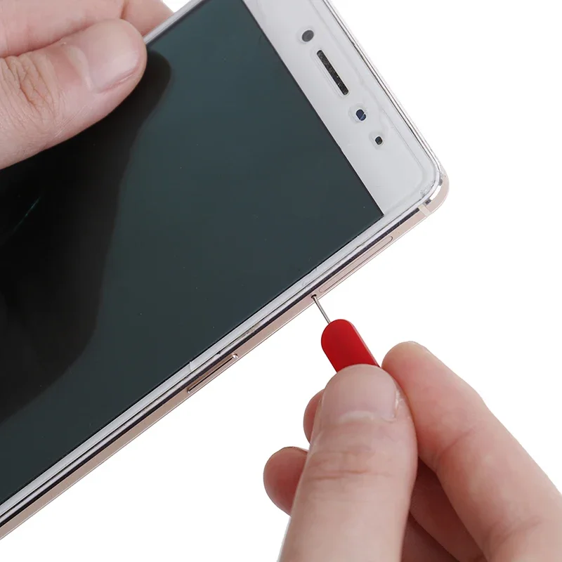 Anti-lost 10PCS  Red Mobile Phone Sim Card Pin Tray Removal Needle Opener Ejector Key Tool For Iphone Samsung Huawei Xiaomi Ipad