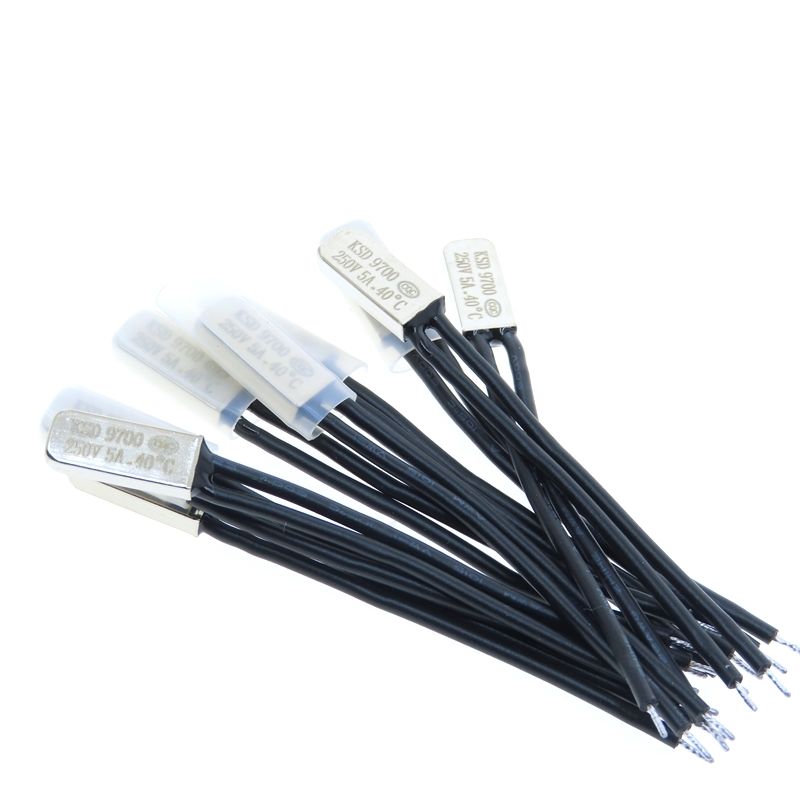 KSD9700 15/40/80/95C-155 Degree 5A 250V Metal Chip Temperature Switch Normally Open Thermostat Sensor