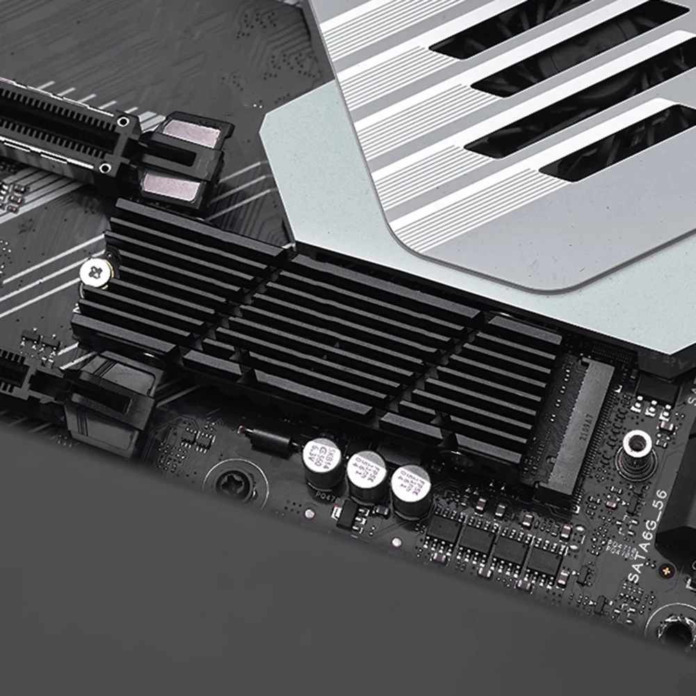 GPUHOLD Aluminum M.2 Hard Disk Heat Sinks With Thermal Pad NVME NGFF 2280 M.2 Hard Disk Radiator for Desktop M.2 SSD Cooler