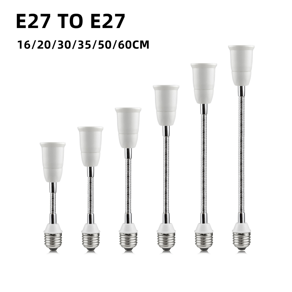 16/20/30/35/50/60 cm E27 auf E27 Basis LED Lampenfassung Verlängerung Adapter Konverter Schraube Sockel Extender LED Glühbirne Halter