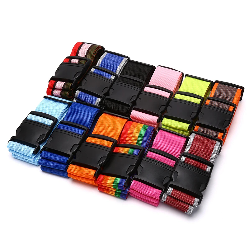 Bagage veilige riem Verstelbare reisaccessoires Eén woord koffer Gesp Bagageverpakkingsriem Reiskofferaccessoires