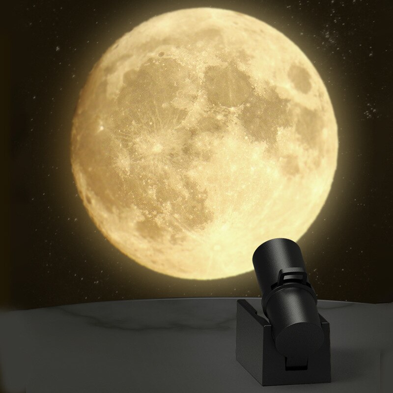 USB LEDナイトライトムーンプロジェクター子供用睡眠惑星プロジェクター背景雰囲気装飾子供用寝室装飾