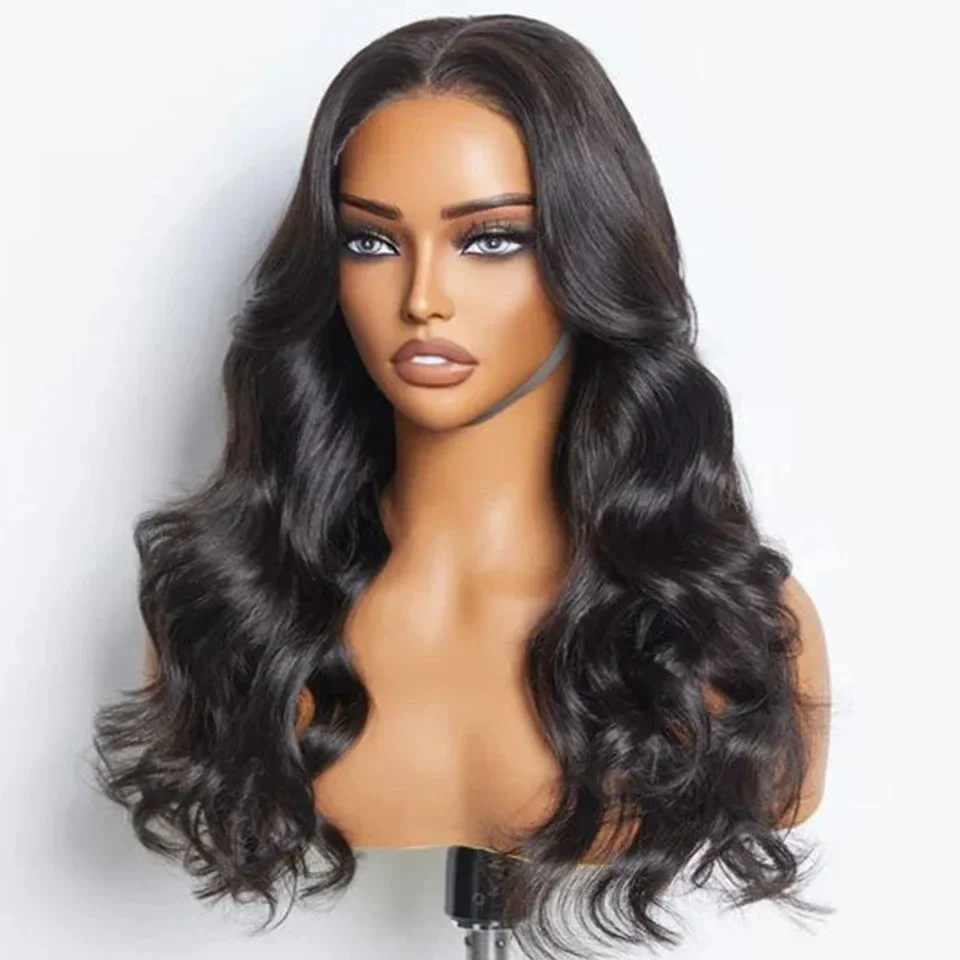 Joedir-peluca Frontal de encaje ondulado para mujer, pelucas de encaje prearrancadas, pelucas de cabello humano con encaje Frontal transparente, cabello Remy brasileño