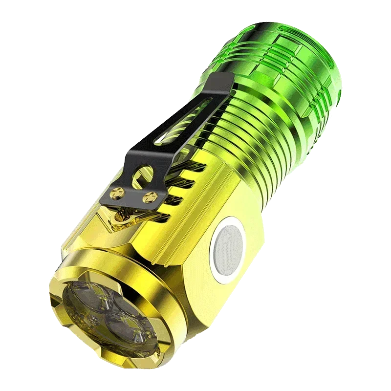3led super brilhante lanterna portátil mini explosão flash tocha recarregável ao ar livre holofote de emergência com caneta clipe cauda ímã