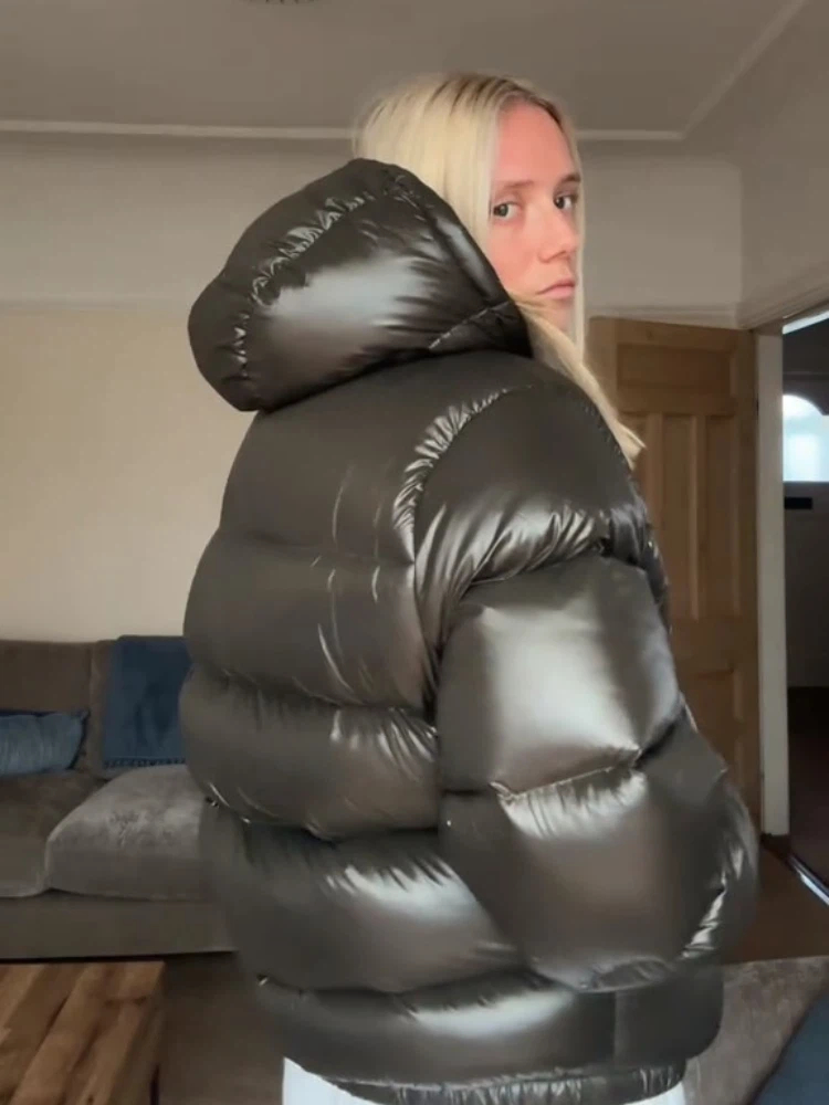 2025 herbst Winter Neutral Stil Baumwolle Gefütterte Mantel Casual Zipper Mit Kapuze Feste Jacke Mode Kalt-beweis Warme Parka oberbekleidung