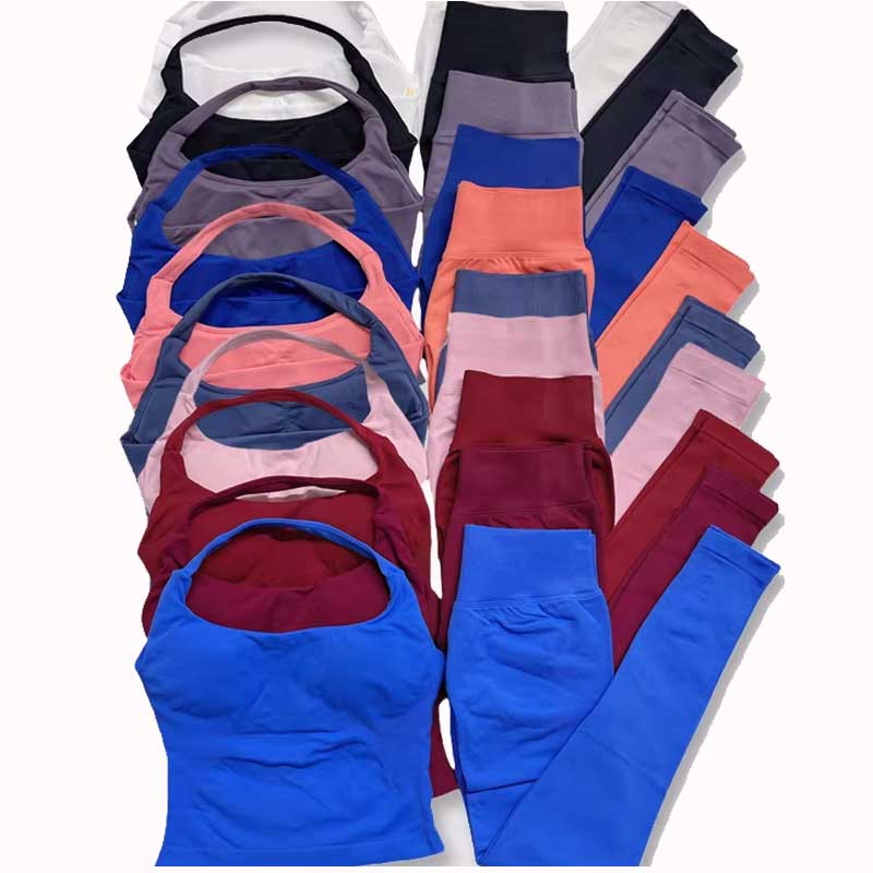 DFyoga zweiteilige Yoga-Outfits, Kleidung, Hosen, Set für Damen, Neckholder-Top, Sport-Leggings, Hose, Fitnessstudio, Workout-Sets, Pilates-Kleidung