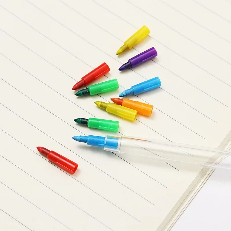 4 Màu Sắc 10 DIY Có Thể Thay Thế Bút Sáp Dầu Pastel Sáng Tạo Bút Chì Màu Graffiti Bút Dành Cho Trẻ Em Học Vẽ Tranh Dễ Thương Văn Phòng Phẩm