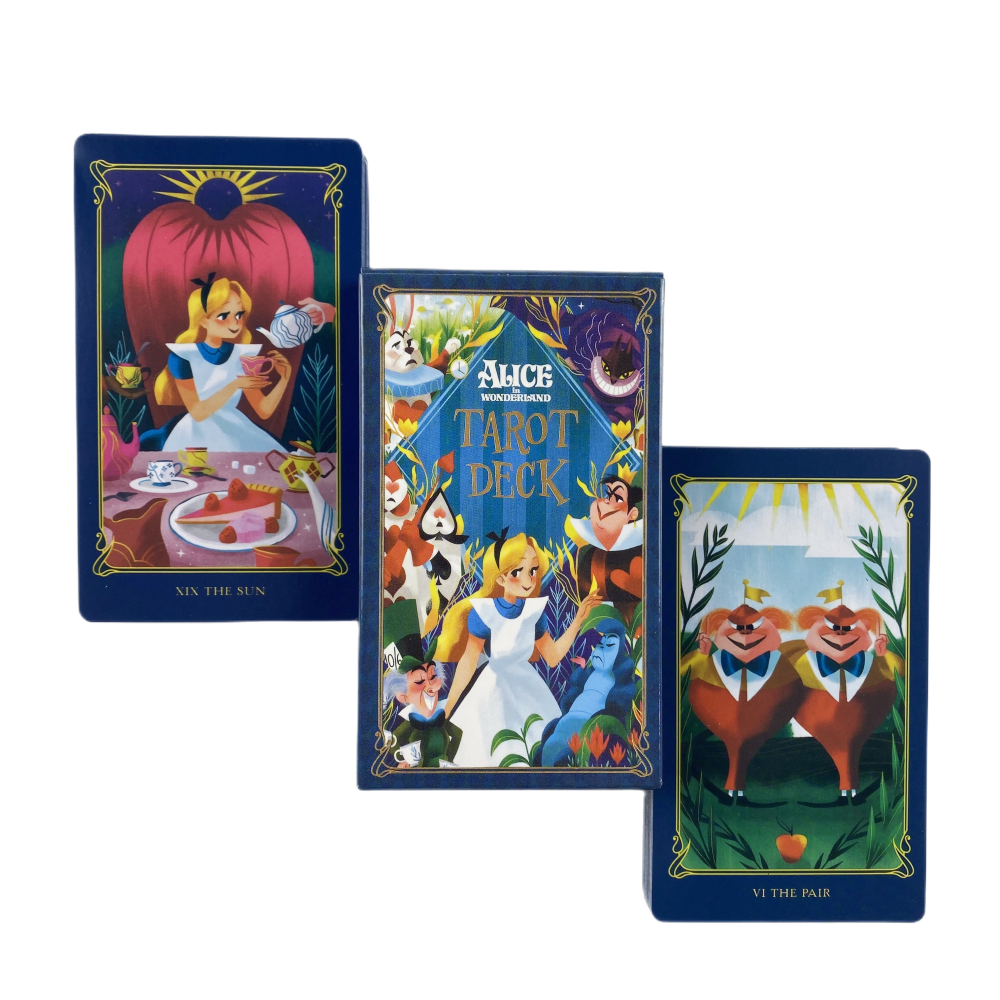 Alice Tarot Decks 78 Cards For Beginners Fortune Telling Tarot Card Deck Table Board Game Supplies Party Favors English Language