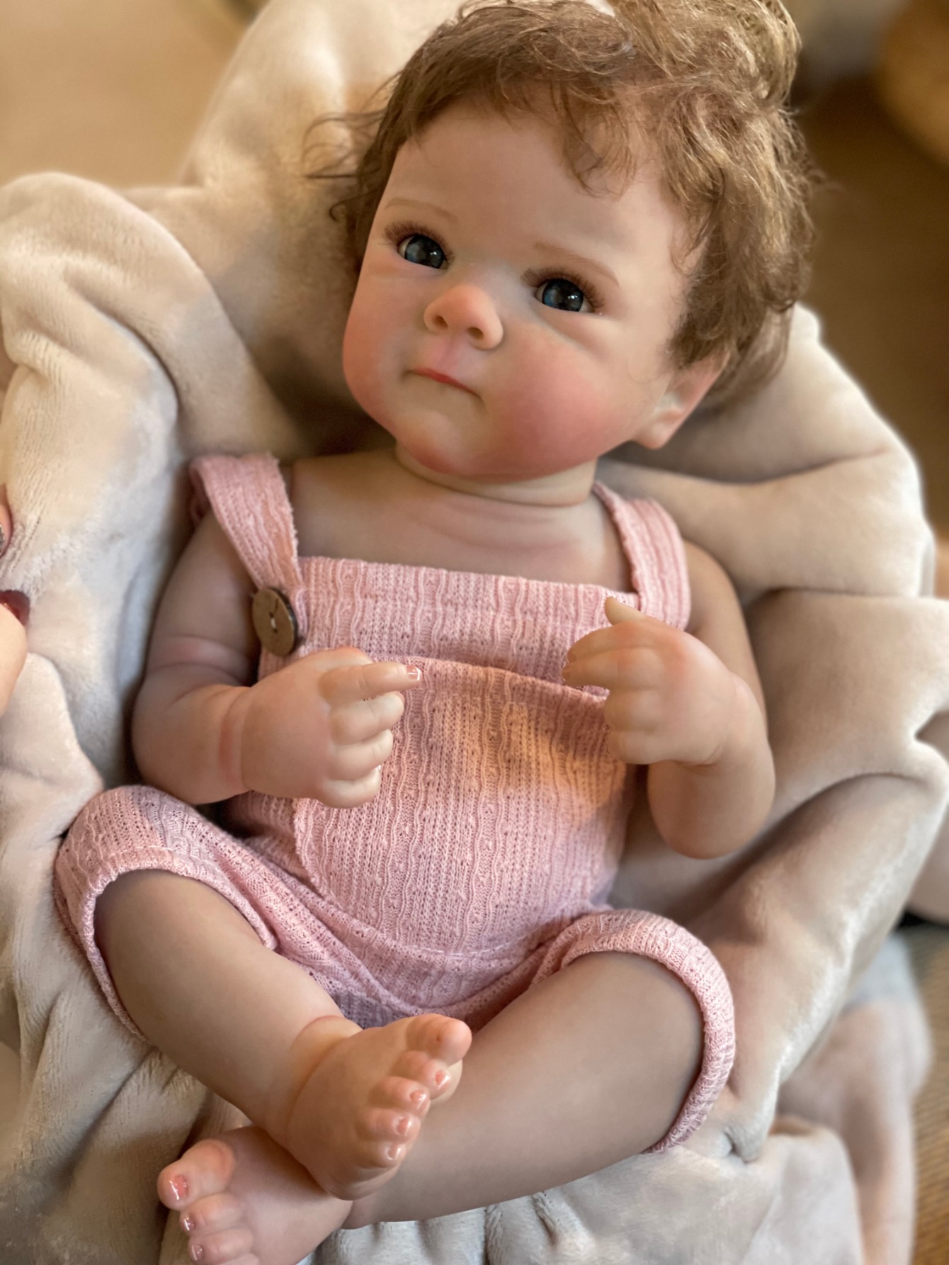 子供のためのリアルな新生児人形、リアルなベブ、ベッティガール、フルシリコンビニール、3D塗装、誕生日プレゼント、18インチ