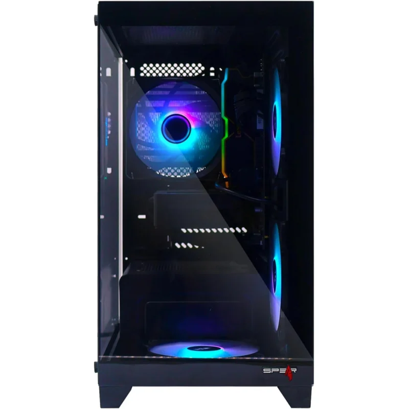 คอมพิวเตอร์เล่นเกม – Core i5-14400F, RTX 5060Ti 8GB, 16GB DDR5, 1TB NVMe SSD 3300MB/s, 700W PSU, เคส mATX แบบ ARGB พร้อมพัดลม ARGB 4 ตัว และรีโมท