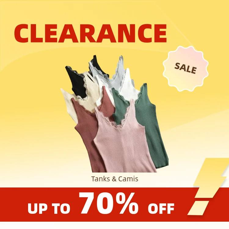 Clearance_1Pc Gilet da donna Top in pizzo con scollo a V Canotta in maglia tinta unita da donna senza maniche Moda Patchwork in pizzo Slim Bretelle sexy Estate_