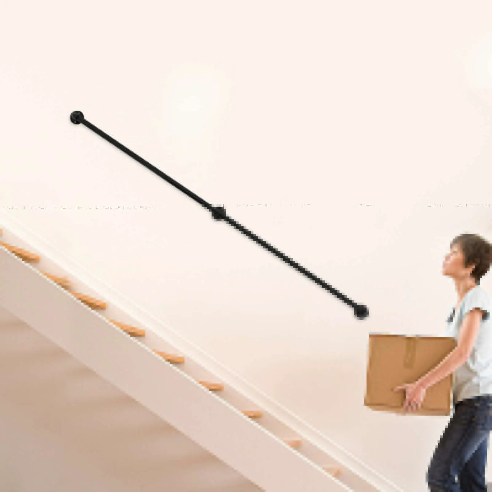 7FT Treppenhandlauf Metall Treppengeländer Geländer Industriehandlauf Griff