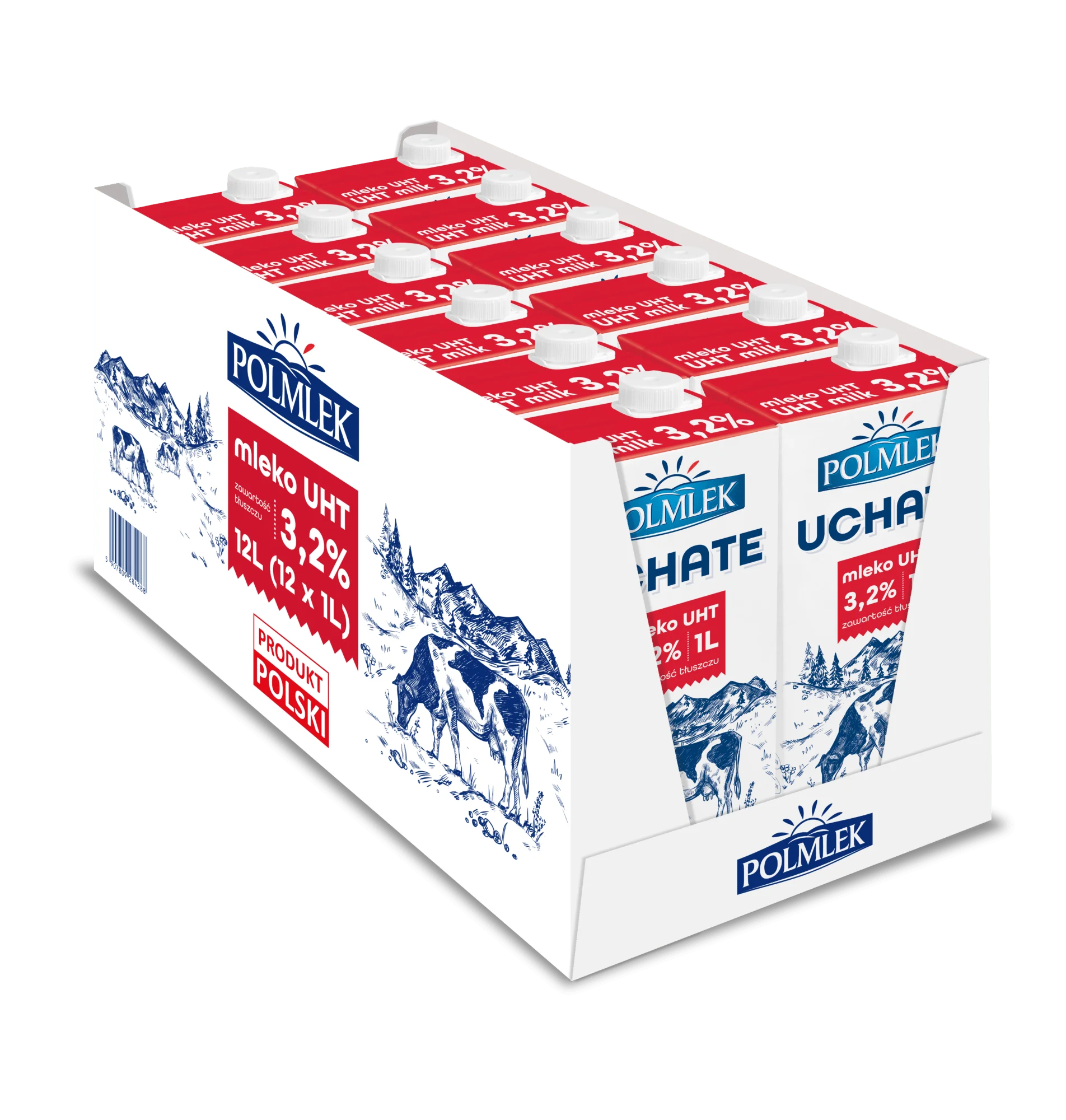 Mleko Uchate  3.2 Polmlek 12 x1 l
