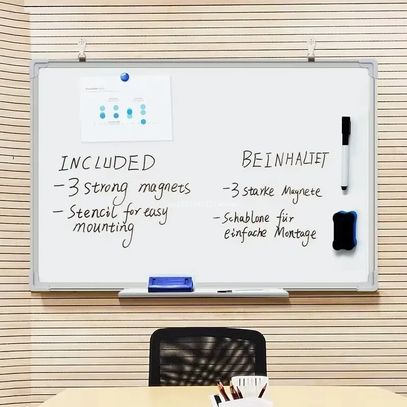Magnetic Whiteboard for Home and Office - Hanging, Erasable, Teaching Board for Writing, Displaying and Bulletin