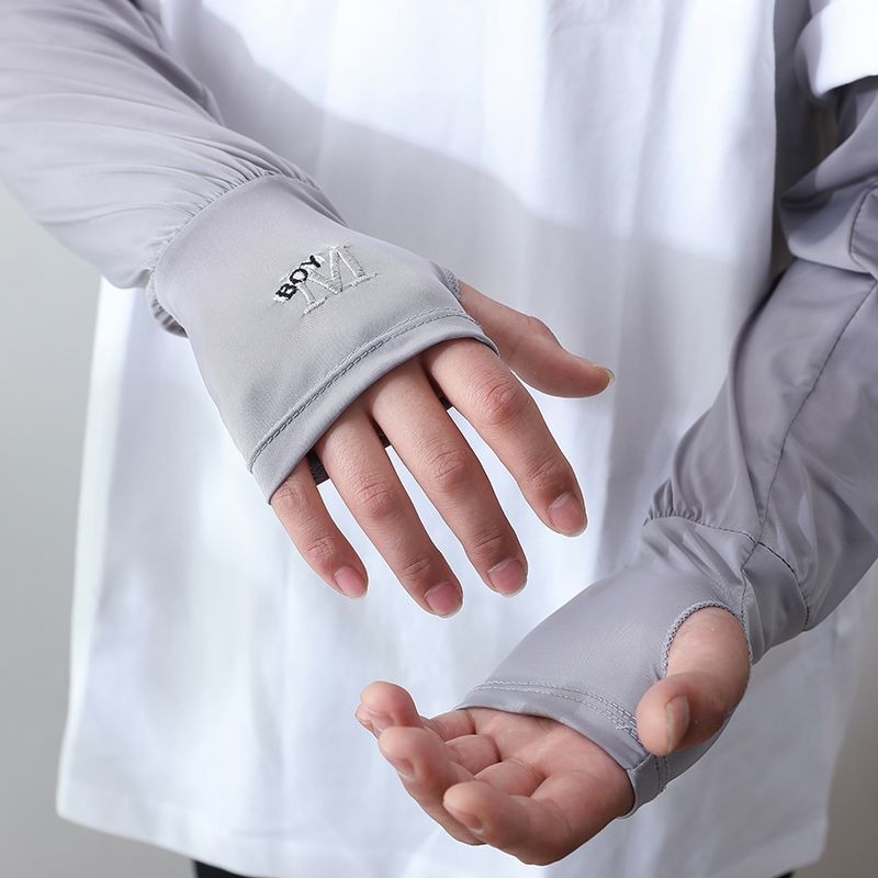 Mangas de brazo de seda de hielo para hombre, protector solar, guantes elásticos para conducción, protección UV al aire libre, mangas ligeras, Cool Muff