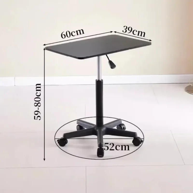 Wooden Portable Small Desk Stable Standing Workstation  Height-Adjustable Bedside Desk  Durable Laptop Table