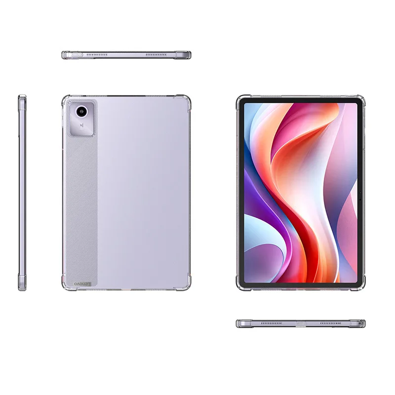 Para Lenovo Xiaoxin Pad 2024 11 "TB331FC funda transparente bolsas de aire suave silicona TPU protección a prueba de golpes Capa Fundas