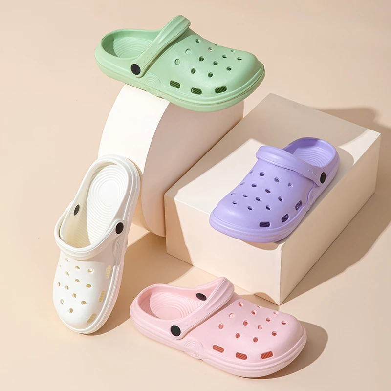ถ้ํารองเท้าสําหรับผู้หญิงฤดูร้อนใหม่ตกแต่งบ้านEVA Anti SLIP Beachสวมรองเท้าแตะกลางแจ้งผู้หญิงรองเท้าสวน