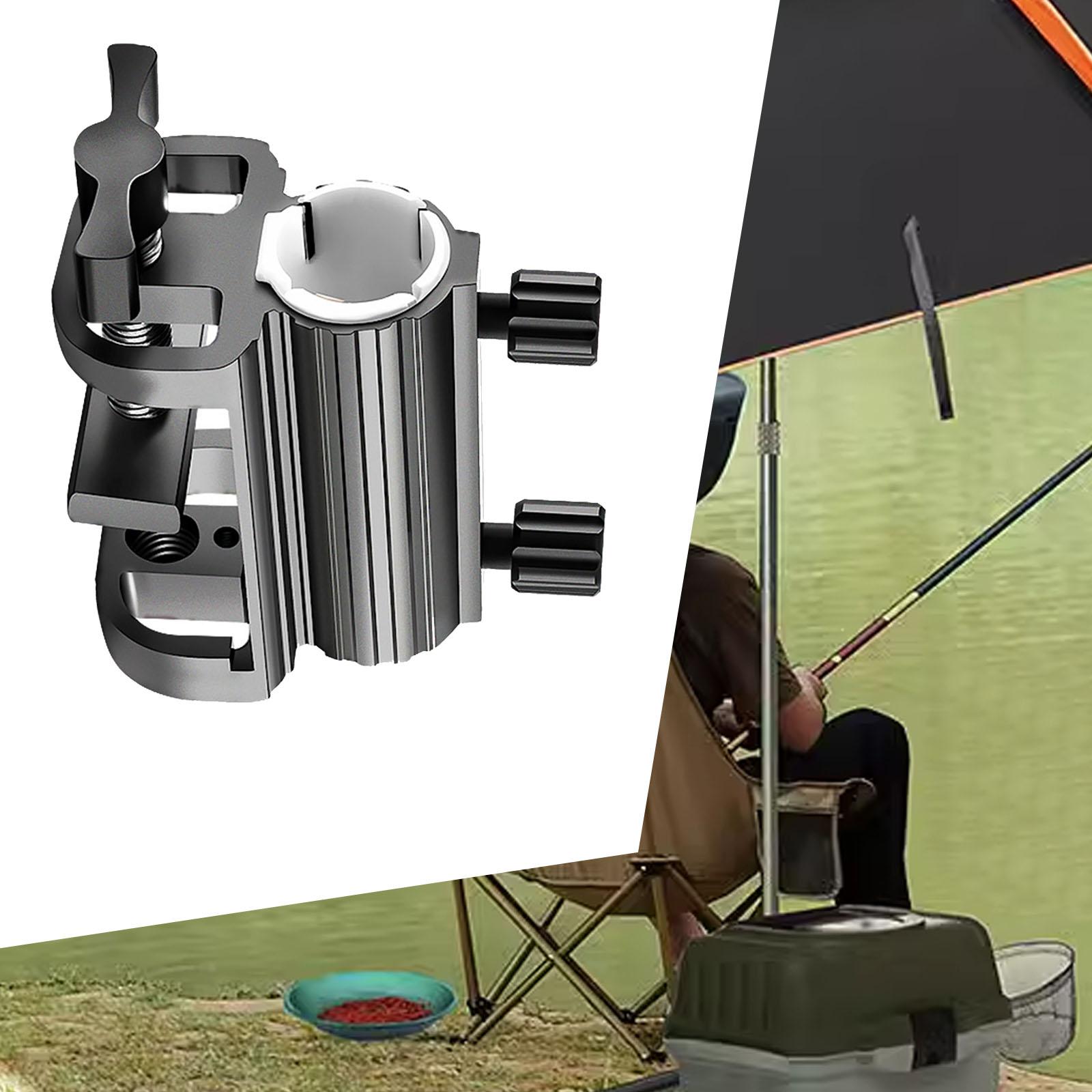Soporte multifuncional de aleación de aluminio para paraguas, abrazadera ligera para pesca