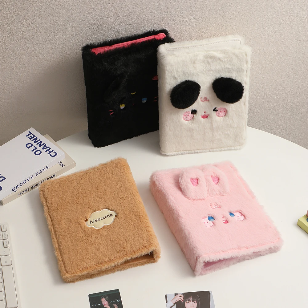 A5 ぬいぐるみバインダーブック写真アルバム 10 ページフォトカード収集かわいいアイドルジャーナルカバー交換可能な収納学用品