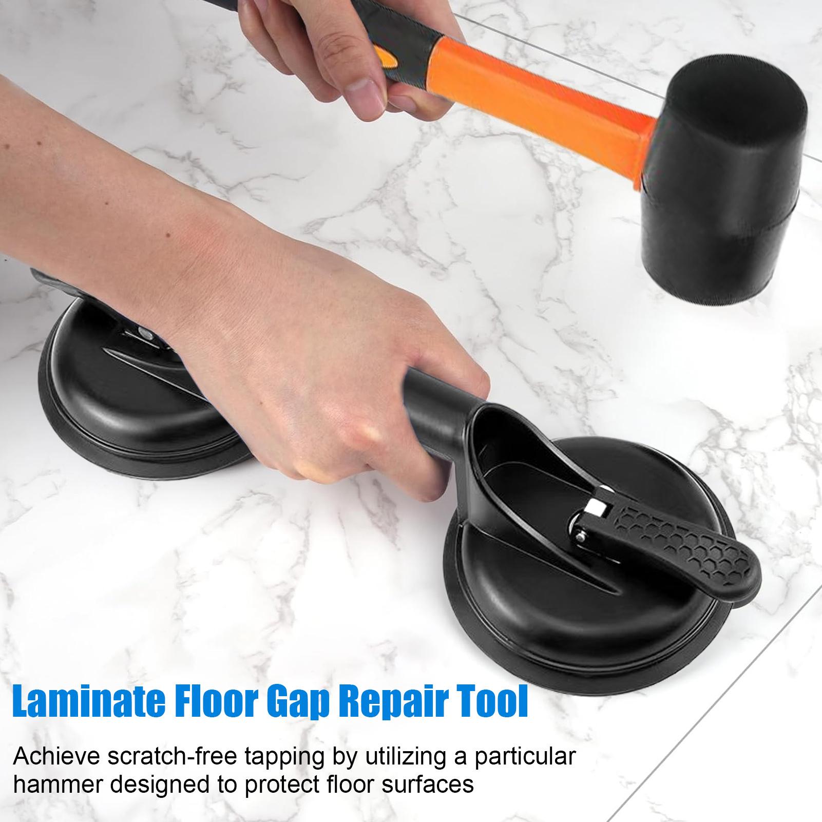 Floor Gap Fixer Floor Installation Tools Suction Cup Heavy Duty Fixer Repair Hammer for Deck Cabinet Home Shower Bathroom